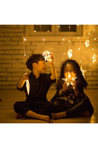 YILBAŞI SAÇAK LED AYYILDIZ GÜNIŞIĞI 3 METRE