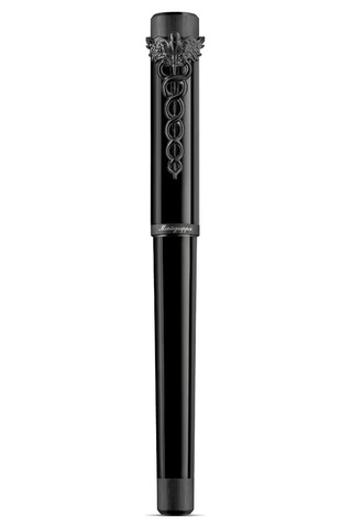 Montegrappa Zero Caduceus Ultra Black Roller Kalem Iszecrıc Siyah