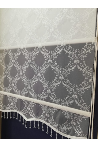 1.Kalite Tül&Stor Çift Mekanizmalı Perde Etek+Boncuk