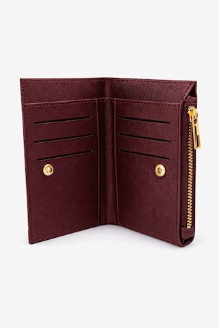 Newish Polo Kadın Suni Deri Küçük Boy Kartlık Ve Bozuk Para Bölmeli Cüzdan - New393 Bordo