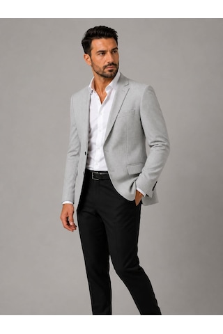 Classics Men Erkek İtalyan Kesim Yarım Astar Blazer Ceket Klasik Ve Modern Şıklık - 7732 Taş
