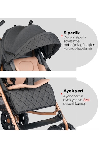 Baby Home 104 Quid Tam Yatarlı Baston Bebek Arabası
