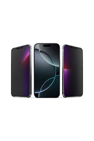 Apple iPhone 16 Pro Uyumlu Hayalet Ekran Koruyucu Gizli Privacy