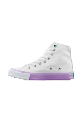 Benetton  Kadın Günlük Ayakkabı Bn30189-Beyaz-Lıla Beyaz