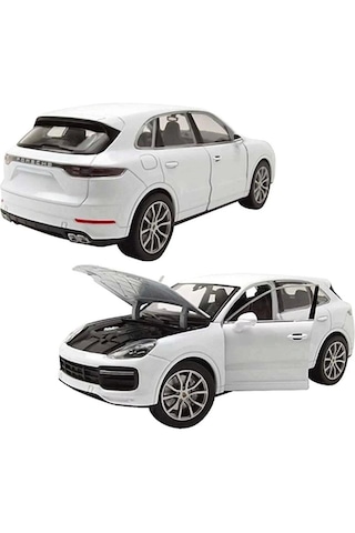 1:24 Ölçek Welly 2018 Porsche Cayenne Turbo Diecast Metal Minyatür Model Araba 15cm