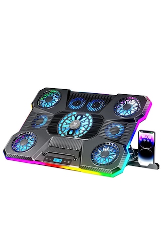 Sx-45 Freezer 9 Rgb Fanlı Lcd Ekranlı 10-19 İnç Notebook Soğutucu