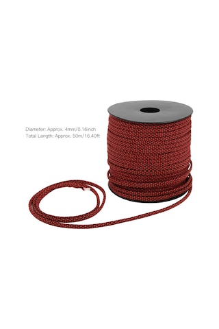 Ximistore9 7 Çekirdekli 4mm 50m Outdoor İçin Kurtarma Teli - Çadır Bağlama, İlk Yardım, Elbise Yapımı İçin Dayanıklı Yeşil-siyah İp Yeşil - Siyah