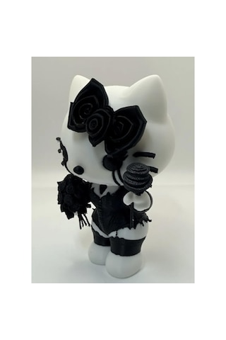 Gothic Hello Kitty 3d Figür