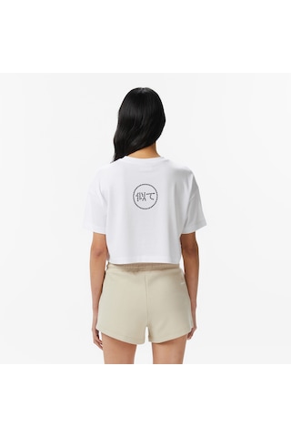 United4 Unıted4 Regular Fit Kadın Beyaz T-shirt Wınd Beyaz