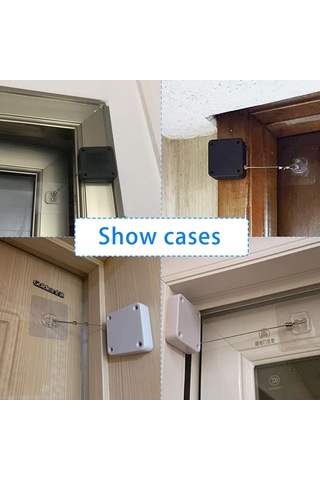 Hombey Ev İçi Otomatik Kapı Kapatıcı, Tel Çekerli, Delme Gerektirmeyen Yaylı, Kolay Kullanıma Uygun, Ev Ve Ofis İçin