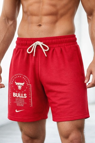 Nike Chicago Bulls Club Fleece Short Red Erkek Pamuklu Şort Kırmızı Kırmızı
