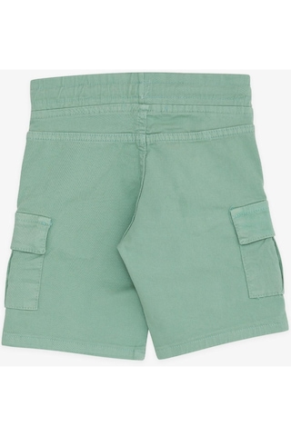Breeze Girls & Boys Erkek Çocuk Şort Kargo Cepli Bağcıklı 2-6 Yaş, Mint Yeşili-Mint Yeşili
