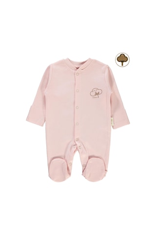 Civil Baby Prematüre Organik Patikli Tulum Pembe