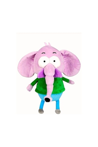 Kral Şakir Peluş Kahraman Necati Fil Oyuncak 30 Cm Uyku Ve Oyun Arkadaşı Çok Renkli