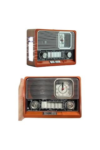 Nostaljik Radyo Taşınabilir Bluetooth Bağlantılı Hoparlör Radyo