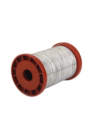 Moveevo Dayanıklı Paslanmaz Çelik Arı Kovanı Teli - 0.55mm Bal Peteği Sabitleme Teli Gümüş