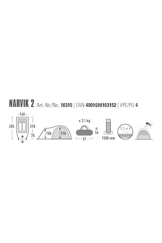 Narvik 2 Kişilik Çadır Genel