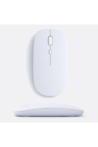 Apple Uyumlu MacBook iPad Bluetooth Şarjlı Mouse Usb Dongle Şarj Kablosu Dahil Sessiz İnce Ve Taşınabilir 13513