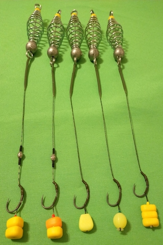 Sazan Avı 30 Gr Yaylı Karışık Rig Takımı Hamur Unlu (5'Li Set)