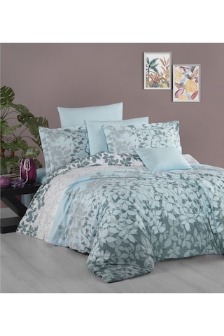 Nevresim Takımı % 100 Cotton Tek Kişilik - Mavi 23309
