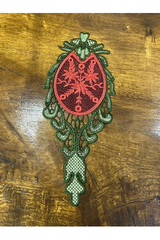 Nakış İşleme Güpür Arma Dikiş Aplike 30x12 Cm