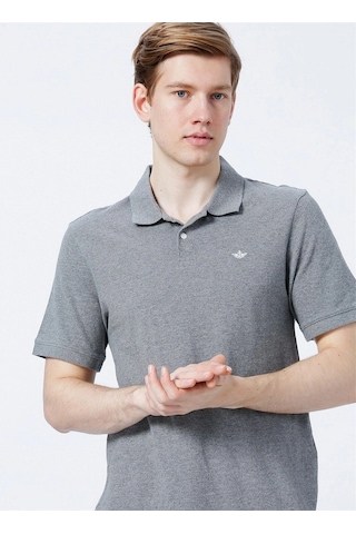 Dockers Erkek Minimalist Polo Yaka T-shirt - Günlük Kullanım Gri