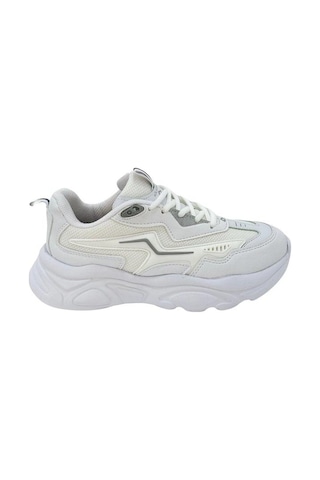 Papuçcity Slzr 02754 Unisex Yüksek Taban Günlük Spor Ayakkabı Beyaz