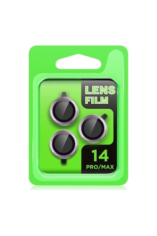 iPhone Uyumlu 14 Pro Max Raze Metal Kamera Lens - Gold Çok Renkli
