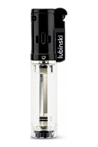 Lubinski Cigar Basic Slim Tek Torch Puro Çakmağı Beyaz Lb-208