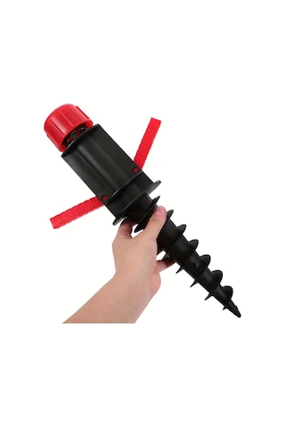 Elmpaly Kırmızı Plaj Şemsiyesi Rüzgar Çapası 360 Dönüş Önleyici Taşınabilir Kurulum