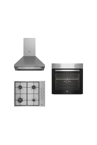 Beko Yeni Eco BFM 310 I - BOMD D 6110 EI - ADP 61420 I Ankastre Set Inox
