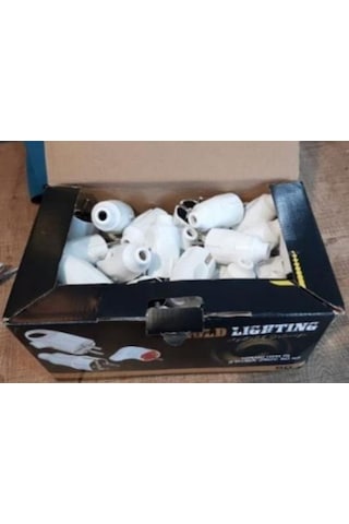 50 ADET TOPRAKLI ERKEK FİŞ - BEYAZ RENK