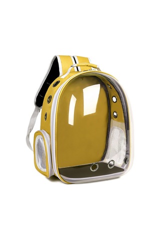 Jokmae Şeffaf Kabinli Kedi Çantası Sarı