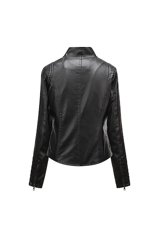 Kadın Deri Ceket İnce İlkbahar Ve Sonbahar Ceketi Kahverengi