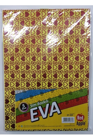 Red Apple Sim Baskılı Eva Süngeri A4 - 10 Renk