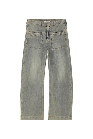 Entire Studios Unisex Rahat Kesim Oversized Kot Pantolon Mavi
