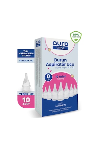 Bebek Burun Aspiratör Yedek Ucu 10 Adet Tüm Markalar İle Uyumlu