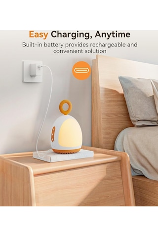 Dreamegg Beyaz Gürültü Makinesi - 8 Rahatlatıcı Ses - Turuncu