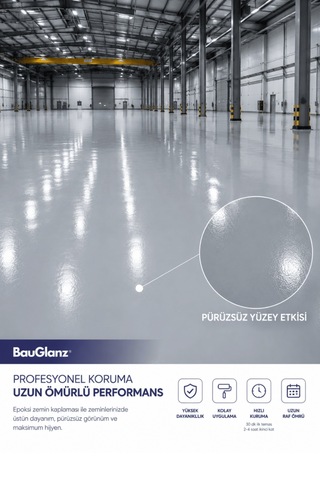 Mma Esaslı Ultra Zemin Boyası Hızlı Kuruyan Beton, Garaj, Otopark Ve Fabrika Boyası