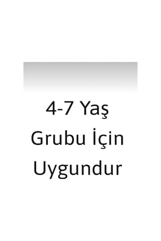 Nacar Store Çocuk Anaokulu Renkli Şeritli Siyah Mezuniyet Cübbesi Ve Kep Takımı Kırmızı