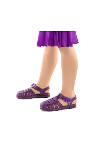 Kiko Kids Fina Günlük Deniz Havuz Plaj Kız Çocuk Sandalet Ayakkabı Mor