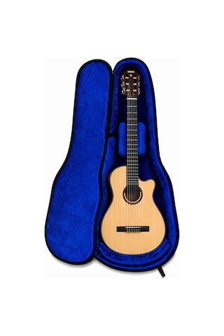 Solid Case Lux Klasik Gitar Gigbag Siyah Mavi