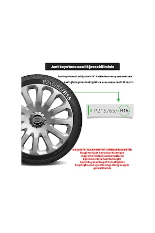 Kia Venga 15'' Inc Uyumlu Takım Jant Kapağı Tnc019