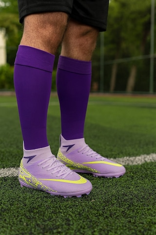 Çoraplı Krampon Futbol Ayakkabı Lila