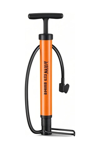 Ranyeek West Bıkıng Portatif Bisiklet Pompası, Bisiklet Ve Basketbol Topu Şişirme, 90psı, Turuncu Turuncu