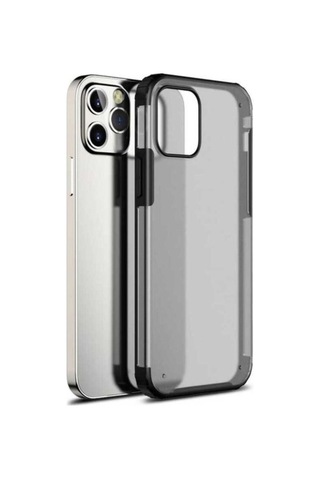 Apple Uyumlu iPhone 12 Pro Max Kılıf Zore Volks Kapak Siyah