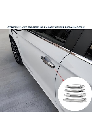 Ebal Otomotiv Citroen C-Elysee Krom Kapı Kolu 4 kapı 2012 Üzeri P. ÇELİK