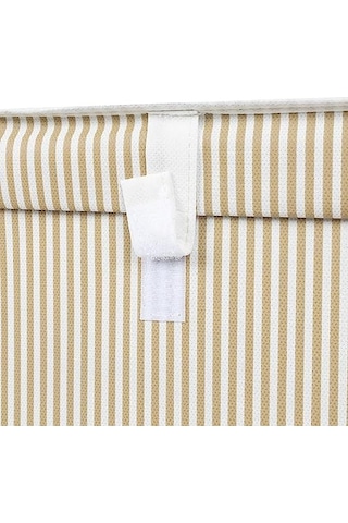 Pazar Kapısı Çok Amaçlı Düzenleyici Kapaklı Sandık Tipi Kutu Hurç Organizer 50 X 40 X 30, Kahverengi