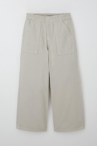 Breeze Kız Çocuk Gabardin Pantolon Geniş Paça Beli Lastikli 5-9 Yaş, Taş Taş