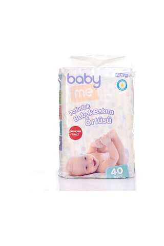 Baby Me Pofuduk Alt Değiştirme Örtüsü 60x60 Cm 40 Adet BAE-70089_NoColor